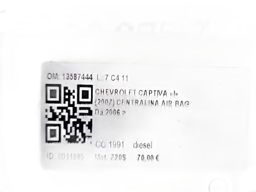 Centralina Airbag CHEVROLET Captiva 1° Serie