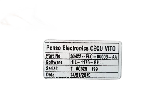 Centralina ECU MERCEDES Vito W639 2° Serie