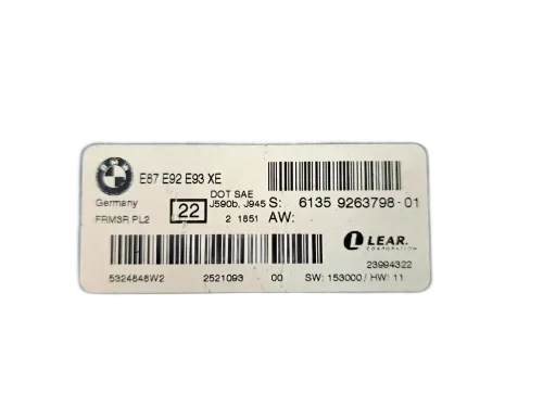 Centralina luci BMW Serie 1 Serie (E87) (04>07)