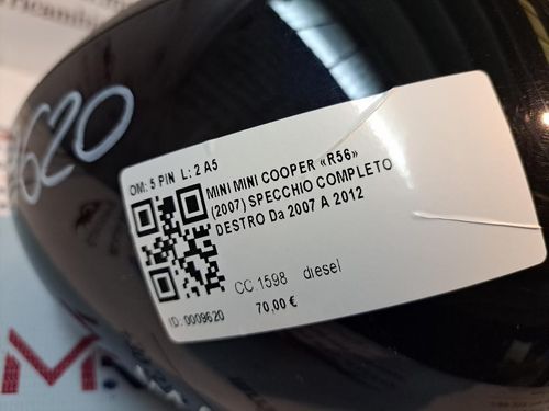 Specchietto Retrovisore Destro MINI Cooper 2° Serie