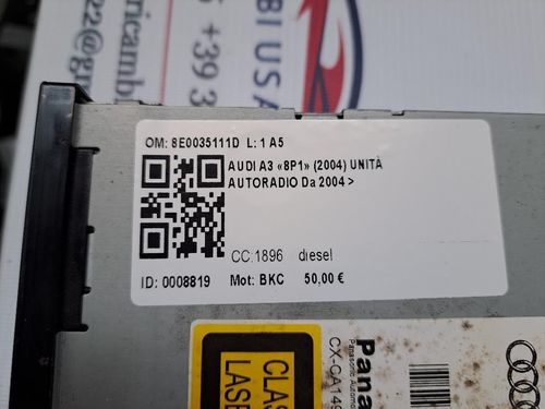 Caricatore CD AUDI A3 Serie (8P1) (05>08)