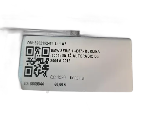 Autoradio BMW Serie 1 Serie (E87) (07>)