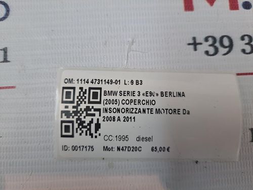 Coprimotore BMW Serie 3 E90 Berlina 2° Serie