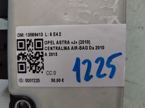 Centralina Airbag OPEL Astra J