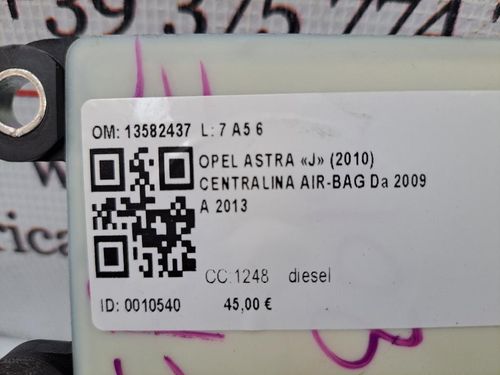 Centralina Airbag OPEL Astra J