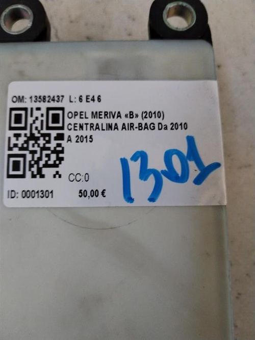 Centralina Airbag OPEL Meriva 3° Serie