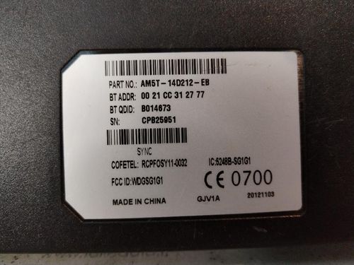 Centralina bluetooth telefono FORD Focus Berlina 5° Serie