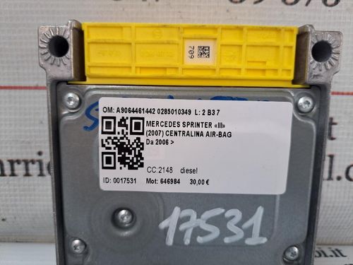 Centralina Airbag MERCEDES Sprinter W906 3° Serie
