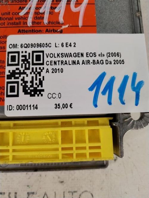 Centralina Airbag VOLKSWAGEN Eos Serie (1F7) (06>10)