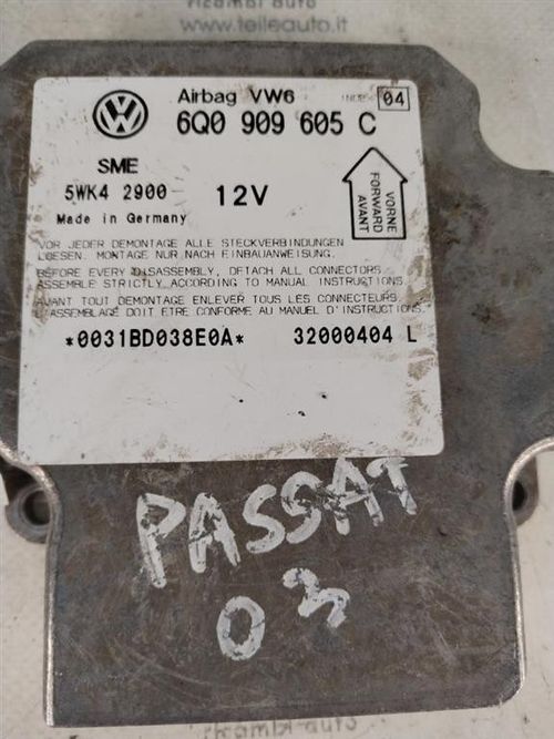 Centralina Airbag VOLKSWAGEN Eos Serie (1F7) (06>10)