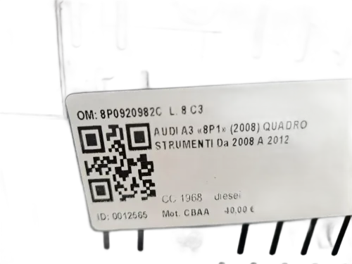 Quadro tachigrafo AUDI A3 Serie (8P1) (08>12)