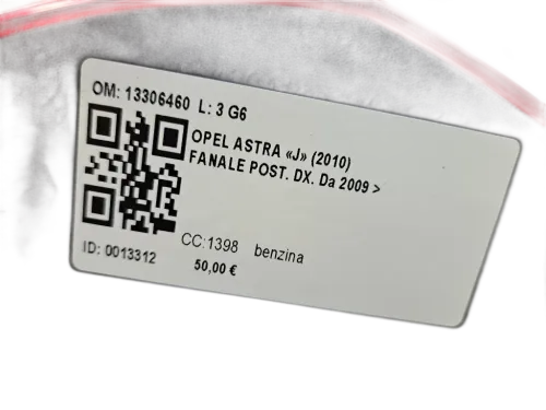 Stop fanale posteriore Destro OPEL Astra J