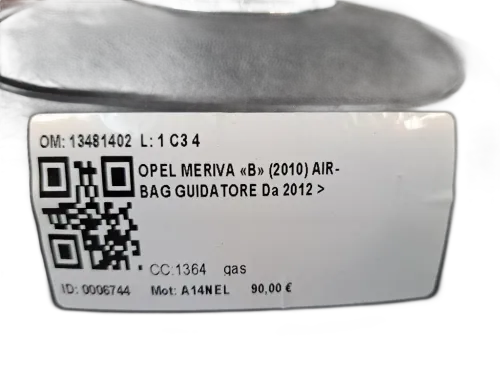 Airbag Volante OPEL Meriva 3° Serie