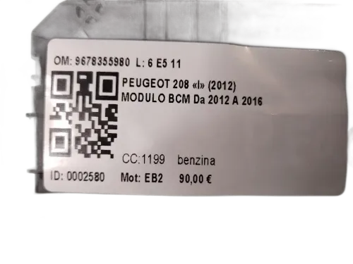 Centralina BCM PEUGEOT 208 Serie (12>19)