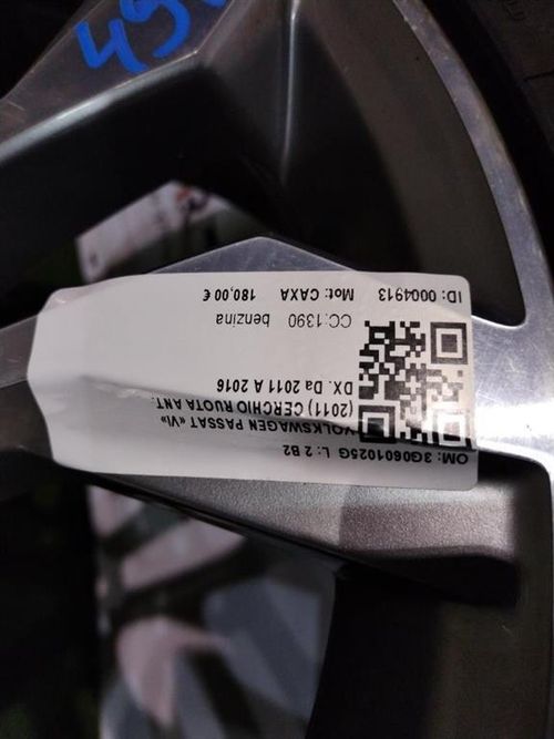 Cerchio in lega VOLKSWAGEN Passat Berlina 5° Serie