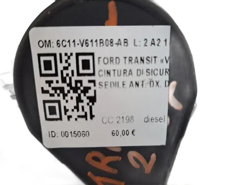 Cintura di sicurezza anteriore destra FORD Transit Serie (06>14)