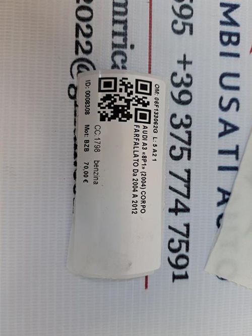 Corpo Farfallato AUDI A3 Serie (8P1) (03>05)
