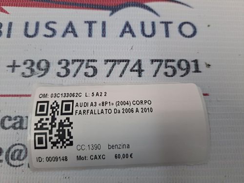 Corpo Farfallato AUDI A3 Serie (8P1) (05>08)