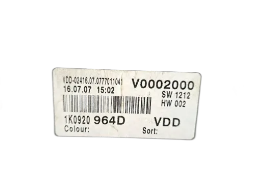 Quadro tachigrafo VOLKSWAGEN Golf 5 Berlina (03>08)