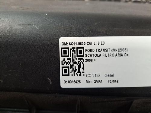 Box scatola filtro aria FORD Transit Serie (06>14)