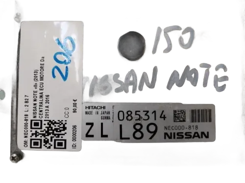 Centralina motore NISSAN Note 2° Serie