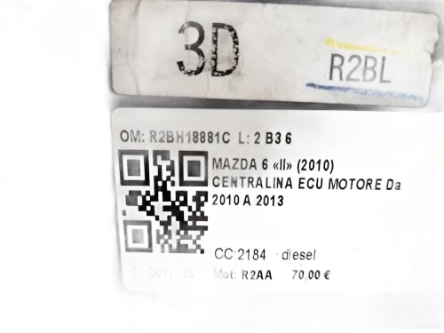 Centralina motore MAZDA 6 Serie (12>)