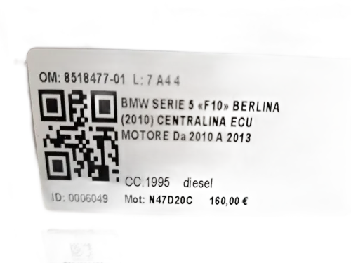 Centralina motore BMW Serie 5 F10