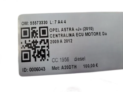 Centralina motore OPEL Astra J