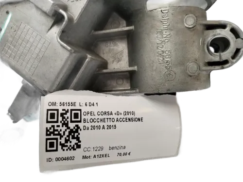 Blocchetto Accensione OPEL Corsa D 3P 2° Serie