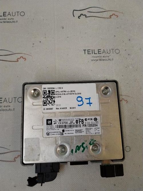 Centralina bluetooth telefono OPEL Astra J