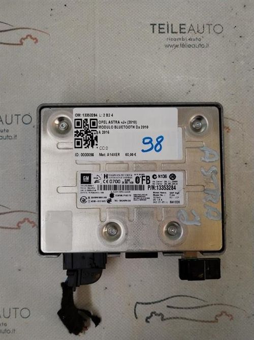 Centralina bluetooth telefono OPEL Astra J