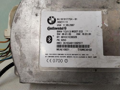 Centralina bluetooth telefono BMW Serie 3 E90 Berlina 2° Serie