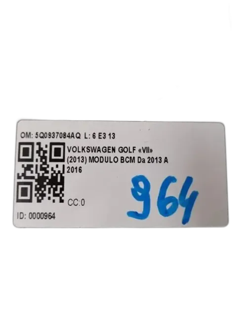 Centralina BCM VOLKSWAGEN Golf 7 Berlina (12>)