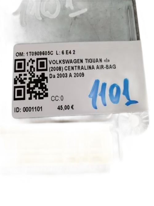 Centralina Airbag VOLKSWAGEN Tiguan 1° Serie