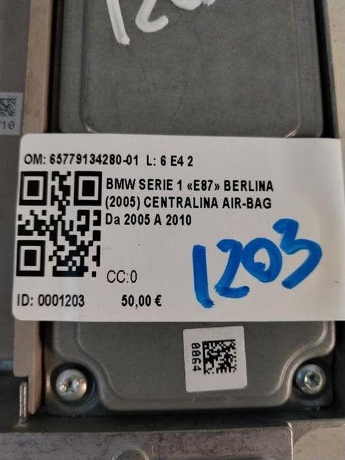 Centralina Airbag BMW Serie 1 Serie (E87) (04>07)