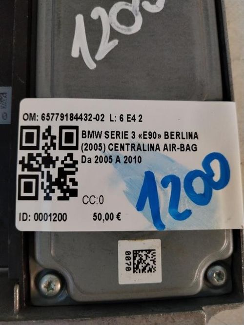 Centralina Airbag BMW Serie 3 E90 Berlina 2° Serie