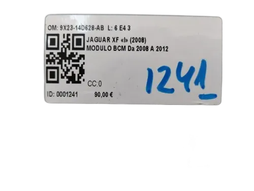 Centralina BCM JAGUAR XF Serie (08>11)