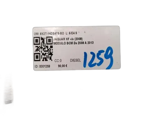 Centralina BCM JAGUAR XF Serie (08>11)
