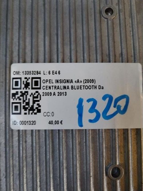 Centralina bluetooth telefono OPEL Insignia Berlina