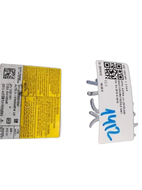 Airbag sedile sinistro lato guida OPEL Astra J
