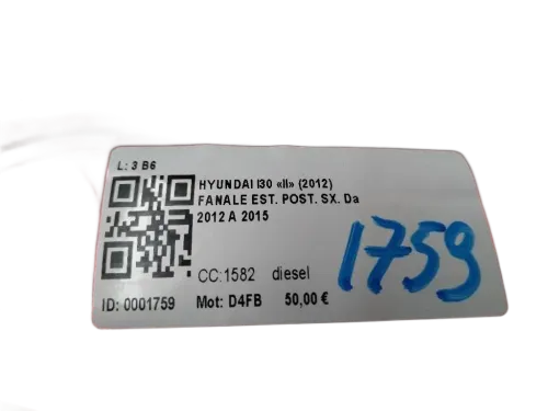 Stop fanale Posteriore sinistro lato Guida HYUNDAI i30 Serie (12>18)