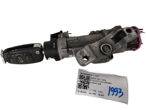 Blocchetto Accensione AUDI A4 Avant (8ED) (04>08)