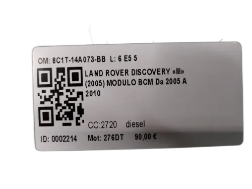 Centralina BCM LAND ROVER Discovery Serie III (04>10)