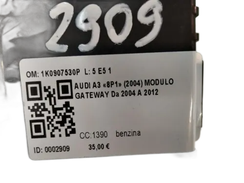 Centralina Gateway AUDI A3 Serie (8P1) (05>08)