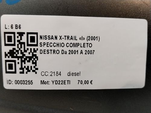 Specchietto Retrovisore Destro NISSAN X-Trail 1° Serie