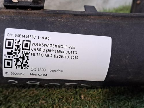 Tubo aspirazione filtro aria VOLKSWAGEN Golf Serie MK6 (08>13)