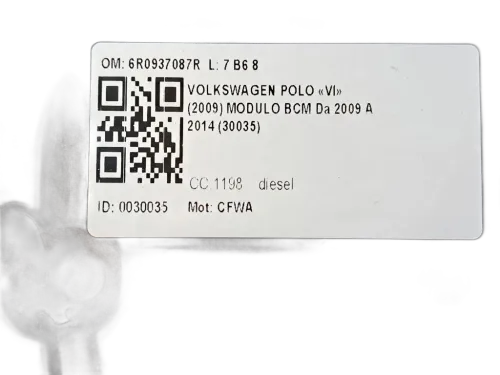 Centralina BCM VOLKSWAGEN Polo 5° Serie