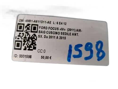 Airbag Sedile sinistro FORD Focus Berlina 5° Serie