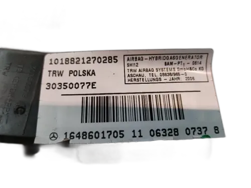 Airbag Sedile sinistro MERCEDES ML W164 3° Serie