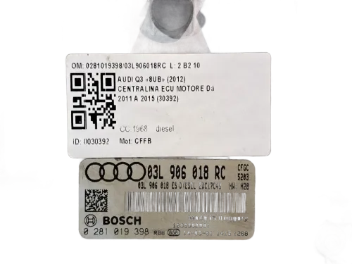 Centralina motore AUDI Q3 Serie (8UB) (11>14)